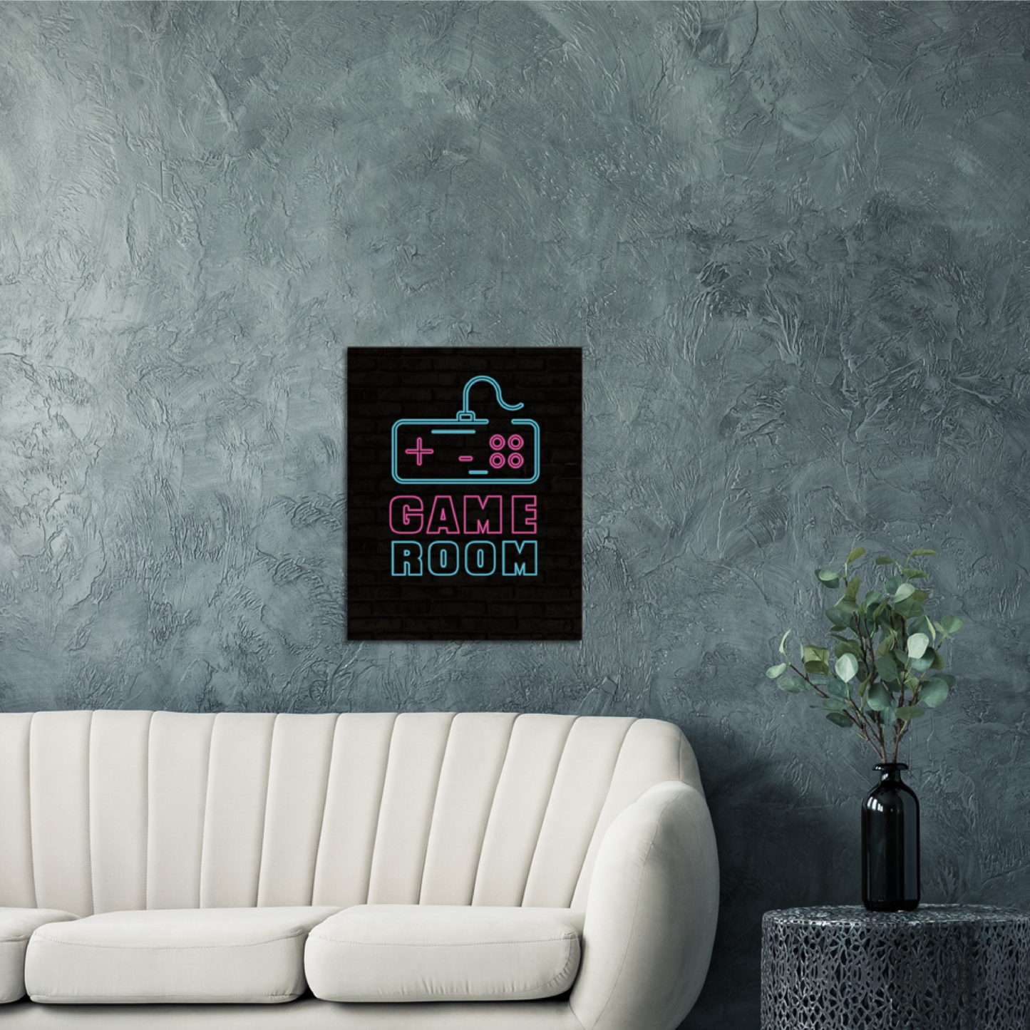Sala giochi al neon