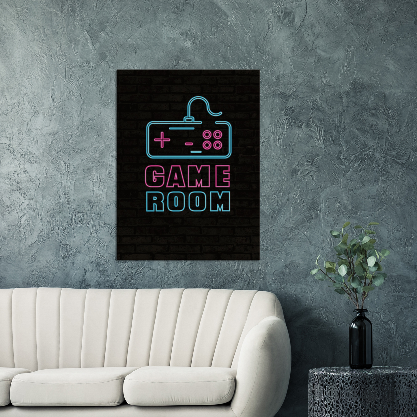 Sala giochi al neon