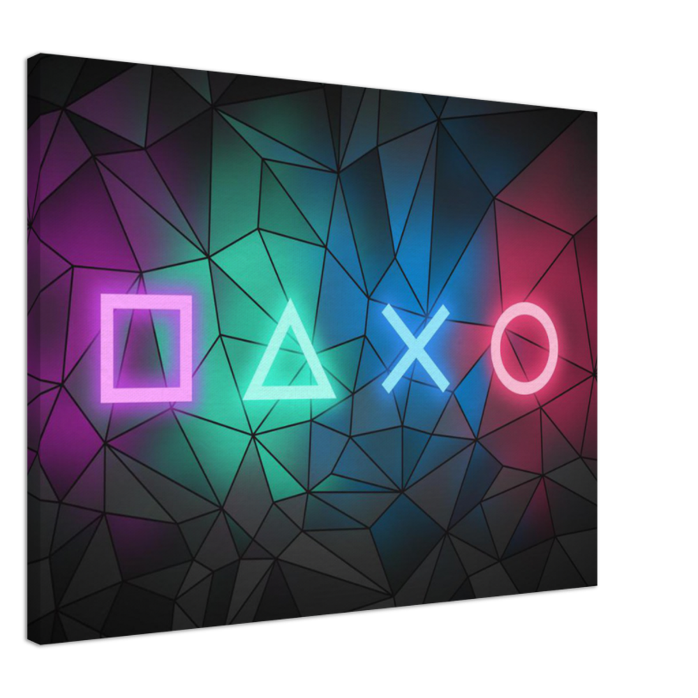 Simboli di gioco al neon