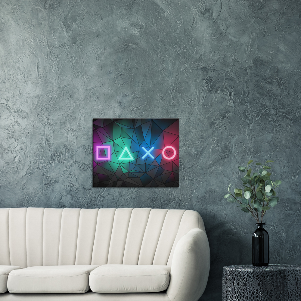 Simboli di gioco al neon